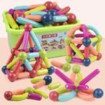 Anubhav Janni Magnetic Stick Building Block Sticks Blocks Kids Toys Boys Educational Stem Learning Magnet Balls Game Set Girls Jumbo Size Girls Magnetic Multicolor (Pack Of 1 Pcs , Set Of 25) - Image 7