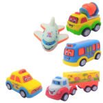 Anubhav Janni Fun Auto Autos Mini Medium Fun Autos Vehicle Pull Back Car Unbreakable Toys Friction Power Push  Cars Trucks Buses Planes For Toddlers Vehicles Go Crawling Toy (Set Of 5 Pcs) - Image 7