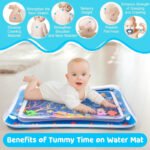Anubhav Janni Water Mat Baby Kids Play Toys Inflatable Tummy Time Leakproof And Toddlers Perfect Fun Activity Mat Center Indoor Outdoor For Ice Pad Thick PVC Material (Pack Of 1 Pcs) - Image 8