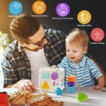 Anubhav Janni Shape Sorter Toys For Kids Shapes Montessori Toddler Soothing Kids Interactive Early Educational Sorter Toy Kids Baby Preschool Wooden Plastic Box (Pack Of 1 Pcs) - Image 8