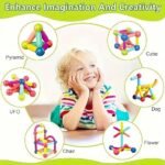Anubhav Janni Magnetic Stick Building Block Sticks Blocks Kids Toys Boys Educational Stem Learning Magnet Balls Game Set Girls Jumbo Size Girls Magnetic Multicolor (Pack Of 1 Pcs , Set Of 64) - Image 9
