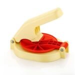 Anubhav Janni Plastic Puri Press Maker Machine For Kitchen Roti Chapati Papad Khakhra Poori Manual Hand Presser With Handle Multicolor Handle And Home (Pack Of 1 Pcs)