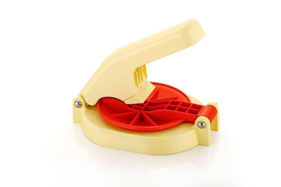 Anubhav Janni Plastic Puri Press Maker Machine For Kitchen Roti Chapati Papad Khakhra Poori Manual Hand Presser With Handle Multicolor Handle And Home (Pack Of 1 Pcs) Anubhav Janni Plastic Puri Press Maker Machine For Kitchen Roti Chapati Papad Khakhra Poori Manual Hand Presser With Handle Multicolor Handle And Home (Pack Of 1 Pcs) - Image 1