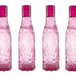 Anubhav Janni Zig Zag Water Bottle BPA Free Plastic Bottle Leak Proof Firm Grip 100% Food Grade Bottles For Home Office Freezer Fridge Set Sports School Travelling Gym Yoga (Pack Of 1 Pcs)