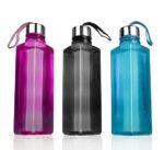 Anubhav Janni Square Water Bottle BPA Free Plastic Bottle Leak Proof Firm Grip 100% Food Grade Bottles For Home Office Freezer Fridge Set Sports School Travelling Gym Yoga (Pack Of 1 Pcs)