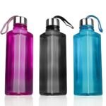 Anubhav Janni Square Water Bottle BPA Free Plastic Bottle Leak Proof Firm Grip 100% Food Grade Bottles For Home Office Freezer Fridge Set Sports School Travelling Gym Yoga (Pack Of 1 Pcs)
