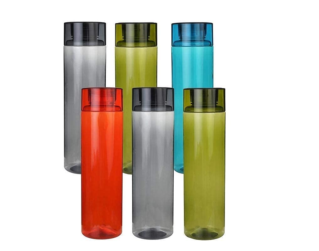 Anubhav Janni Round Water Bottle H2o BPA Free Plastic Bottle Leak Proof Firm Grip 100% Food Grade Bottles For Home Office Freezer Fridge Set Sports School Travelling Gym Yoga (Pack Of 1 Pcs) Anubhav Janni Round Water Bottle H2o BPA Free Plastic Bottle Leak Proof Firm Grip 100% Food Grade Bottles For Home Office Freezer Fridge Set Sports School Travelling Gym Yoga (Pack Of 1 Pcs) - Image 1