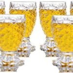 Anubhav Janni Pineapple Glass 180 Ml Design Water Set Transparent Premium Embossed Glasses Water Juice Mocktails Beverages Stylish Drinkware Home Party Use Crystal Clear (Set Of 6 Pcs)