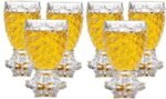 Anubhav Janni Pineapple Glass 180 Ml Design Water Set Transparent Premium Embossed Glasses Water Juice Mocktails Beverages Stylish Drinkware Home Party Use Crystal Clear (Set Of 6 Pcs)