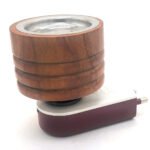 Anubhav Janni Wooden Kapoordani Electric Kapoor Dani Stand Incense Burner Dhoop Burner Camphor Aroma Diffuser Direct Plug Incense Burner Camphor Many Safety Features Home Office (Pack Of 1 Pcs)