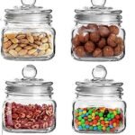 Anubhav Janni Pop Jar 500 Ml Glass With Airtight Lid Transparent Kitchen Storage Container Box Food Spice Masala Pickle Stylish Durable Cookies Snacks Pickles More Perfect Home (Pack Of 1 Pcs)