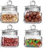 Anubhav Janni Pop Jar 500 Ml Glass With Airtight Lid Transparent Kitchen Storage Container Box Food Spice Masala Pickle Stylish Durable Cookies Snacks Pickles More Perfect Home (Pack Of 1 Pcs)