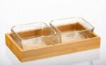 Anubhav Janni Dry Fruit Bowl 1 Wooden Plate Set Tray Home Restaurant Dessert Serving Mukhwas Fancy Candy Elegant Snack Kitchen Plate Stylish Tableware Snacks Nuts Decorative Nuts (Pack Of 1 Pcs)