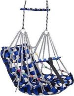 Anubhav Janni Baby Swig Jula Cotton Swing For Kids jhula Swings Cradle Chair New Born Gifts Foldable And Washable With Safety Belt Home Garden Indoor Outdoor (Pack Of 1 Pcs)
