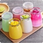 Anubhav Janni Pudding Jar 100ml Glass Yogurt Jars Airtight Lids Multipurpose Dessert Cups Pudding Mousse Smoothies Kitchen Storage Pantry Salt Pepper Herbs Jam Honey Yogurt (Set Of 6 Pcs) - Image 2