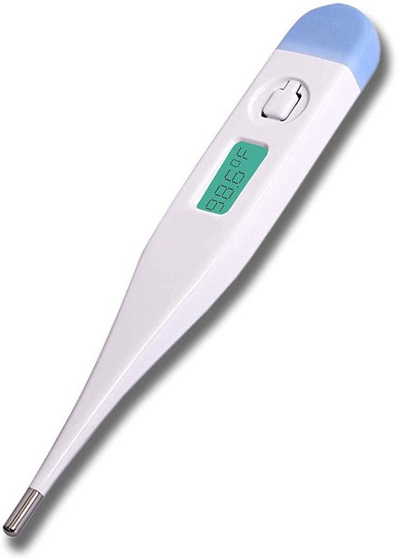 Anubhav Janni Digital Thermometer Fever One Touch Operation For Child and Adult Plastic Waterproof With Quick Measurement Of Oral Underarm Temperature In Celsius Fahrenheit (Pack 1 Pcs ) Anubhav Janni Digital Thermometer Fever One Touch Operation For Child and Adult Plastic Waterproof With Quick Measurement Of Oral Underarm Temperature In Celsius Fahrenheit (Pack 1 Pcs ) - Image 1