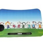 Anubhav Janni Drawing Friends Laptop Table Printed Cartoon Multipurpose Foldable Study Wooden Writing Desk Bed Sofa Floor Portable Students Home Office Work Table (Pack Of 1 Pcs)