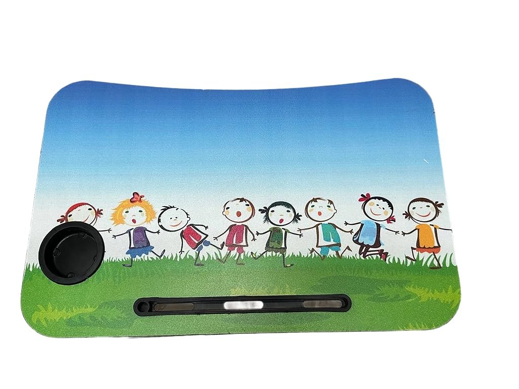 Anubhav Janni Drawing Friends Laptop Table Printed Cartoon Multipurpose Foldable Study Wooden Writing Desk Bed Sofa Floor Portable Students Home Office Work Table (Pack Of 1 Pcs) Anubhav Janni Drawing Friends Laptop Table Printed Cartoon Multipurpose Foldable Study Wooden Writing Desk Bed Sofa Floor Portable Students Home Office Work Table (Pack Of 1 Pcs) - Image 1