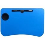 Anubhav Janni Blue Laptop Table Multipurpose Foldable Study Wooden Writing Desk Bed Sofa Floor Portable Students Home Office Work Table Blue Laptop Table School (Pack Of 1 Pcs)