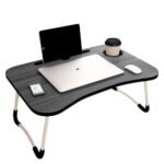 Anubhav Janni Black Laptop Table Regular Multipurpose Foldable Study Wooden Writing Desk Bed Sofa Floor Portable Students Home Office Work Table Blue Laptop Table School (Pack Of 1 Pcs)