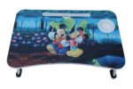 Anubhav Janni Mickey Mouse And Minnie Mouse Laptop Table Printed Carton Foldable Study Wooden Writing Desk Bed Sofa Floor Students Home Office Work Table Blue Laptop Table (Pack Of 1 Pcs)