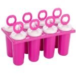 Anubhav Janni 8 In 1 Candy Mould Mold Ice Maker Kulfi Moulds Silicone For Popsicles Chocolate Bars Jelly Kulfi Yogurt Juice Sticks Reusable Dessert Home Kitchen And Parties (Pack Of 1 Pcs)