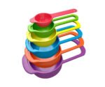 Anubhav Janni Measuring Color Spoon Plastic Colorful Cup Set Multi Function Spoons Kitchen Tools Baking Cups Teaspoon Rainbow Colors Utensil In And Spoon Multicolor (Set Of 6 Pcs)
