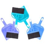 Anubhav Janni Mini Dustpan Set Brush Hand Broom Cute Little Whisk Camping Keyboard Table Desk Window Gaps Small Messes Kids Cat Dog  Home Cleaning Shelves Laptop Sofa Pet (Set Of 2 Pcs)