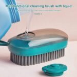 Anubhav Janni 3 In 1 Liquid Adding Brush Plastic Washing Pot Kitchen Household Dish Cleaning Clothes Shoes Pots Pans Kitchen Bathtub Tile Dishwasher Safe Bathroom (Pack Of 1 Pcs) - Image 3