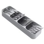 Anubhav Janni Spoon Tray Spoon Stand Utensils Organiser Plastic Compact Cutlery Organizer Racks Holders Kitchen Knife Fork Storage Holder Cutlery Tray Drawer Dish Rack (Pack Of 1 Pcs)