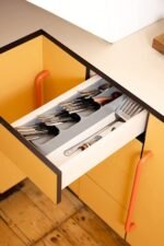 Anubhav Janni Spoon Tray Spoon Stand Utensils Organiser Plastic Compact Cutlery Organizer Racks Holders Kitchen Knife Fork Storage Holder Cutlery Tray Drawer Dish Rack (Pack Of 1 Pcs) - Image 8