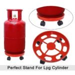 Anubhav Janni Gas Trolly Strong Plastic Heavy Duty Round Stand For Kitchen Use Anti Slip Base Smooth Rolling Wheels  Durable Moving 4 Home And Heavy Duty Kitchen Trolly (Pack Of 1 Pcs) - Image 2