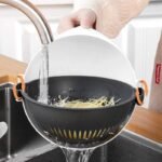 Anubhav Janni 9 In 1 Multi Function Rotate Vegetable Cutter Plastic In Multifunction Magic With Drain Basket Shredder Potato Slicer Kitchen Tool Blades Chopper Veggie Shredder (Pack Of 1 Pcs) - Image 4