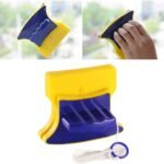Anubhav Janni Glass Window Cleaner Magnetic Glazed Two Sided Wiper With Cleaning Cotton Squeegee Washing Equipment Household Magnet Brush Double House Hold Double Sided Tools (Pack Of 1 Pcs)
