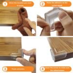 Anubhav Janni Edge Guard For Furniture Kids Safety Corner Silicone Protector Baby Bed Table Sharp Edges Child Guards Proofing Cushions Furniture Tables Dining Table (Pack Of 4 Pcs) - Image 3