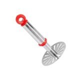 Anubhav Janni Bhaji Press Stainless Steel Potato Vegetable Pav Masher For Kitchen Potato Squeezer Portable Food Crusher Easy And Quick Preparation (Pack Of 1 Pcs)