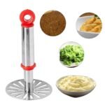 Anubhav Janni Bhaji Press Stainless Steel Potato Vegetable Pav Masher For Kitchen Potato Squeezer Portable Food Crusher Easy And Quick Preparation (Pack Of 1 Pcs) - Image 7