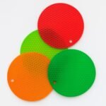 Anubhav Janni Kitchen Silicone Trivets Mat Mats Hot Mats For Dining Table Mat Utensils Heat Resistant Non Slip Trivet Mats Food Grade Silicon (Set Of 4 Pcs)