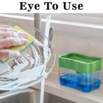 Anubhav Janni Soap Pump Dispenser For Dishwasher Liquid Sponge Holder Free Sponge Dish Kitchen Sink Countertop Bathroom Accessories With Items Dish Organiser Kitchen Wall   (Pack Of 1 Pcs) - Image 6