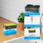 Anubhav Janni Soap Pump Dispenser For Dishwasher Liquid Sponge Holder Free Sponge Dish Kitchen Sink Countertop Bathroom Accessories With Items Dish Organiser Kitchen Wall   (Pack Of 1 Pcs) - Image 8