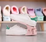 Anubhav Janni Plastic Adjustable Shoes Slots Shoe Organizer Space Saver Double Deck Rack For Closet Organization Heel Collector Holder Webline (Pack Of 2 Pcs) - Image 2