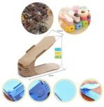 Anubhav Janni Plastic Adjustable Shoes Slots Shoe Organizer Space Saver Double Deck Rack For Closet Organization Heel Collector Holder Webline (Pack Of 2 Pcs) - Image 3