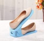 Anubhav Janni Plastic Adjustable Shoes Slots Shoe Organizer Space Saver Double Deck Rack For Closet Organization Heel Collector Holder Webline (Pack Of 2 Pcs) - Image 7