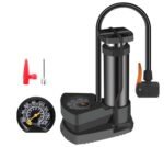 Anubhav Janni Mini Foot Pump Portable Aluminum Bike Bicycle Cycle For Car And With Pressure Gauge Cylinder Motorbike Football Tubeless Tyres (Pack Of 1 Pcs)
