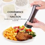 Anubhav Janni Glass Salt Pepper Grinder And Mill Set Bottle With Adjustable Coarseness Refillable Spice For Home Kitchen Cooking Barbecue Party Everyday Meal Seasoning (Pack Of 1 Pcs) - Image 9