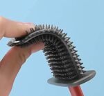 Anubhav Janni Silicone Toilet Brush With Self Adhesive Wall Hook Holder Anti Drip Non Slip Long Handle Quick Easy Cleaning Bathroom Cleaner Swestern Indian Toilets Bathroom (Pack Of 1 Pcs) - Image 6
