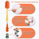 Anubhav Janni 3 In 1 Glass Cup Cleaning Brush Dish And Wine Cleaner Brushes With Long Handle Non Scratch Glasses Bottles Non Scratch Water Baby Bottle Containers Tumblers (Pack Of 1 Pcs) - Image 5