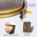 Anubhav Janni Door Weather Strip Draught Excluder for Doors Self Adhesive Foam Draft Windows Insulation Stripping Seal Strip. ( pack of 1 ) - Image 2