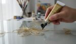 Anubhav Janni Glass Liner Outliner Paint Gold Color Tube for Painting Stained Art Craft Decoration and DIY Artwork ( pack of 1 ) - Image 2