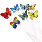 Anubhav Janni LED Flashing Light Butterfly Hair Clip  Braid Optical Fibber Hairpin Party Décor Girl and Women Favours Pin ( pack of 1 )